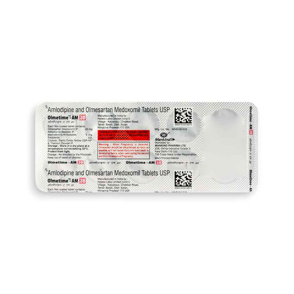 Olmetime-AM 20 Tablet