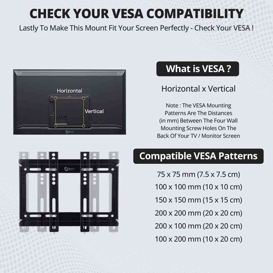 Robustt TV Wall Mount Fixed - S