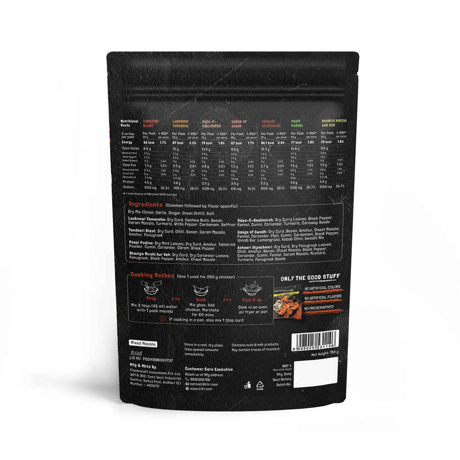 Kilrr Chicken Marination Masala | Weekly Pack