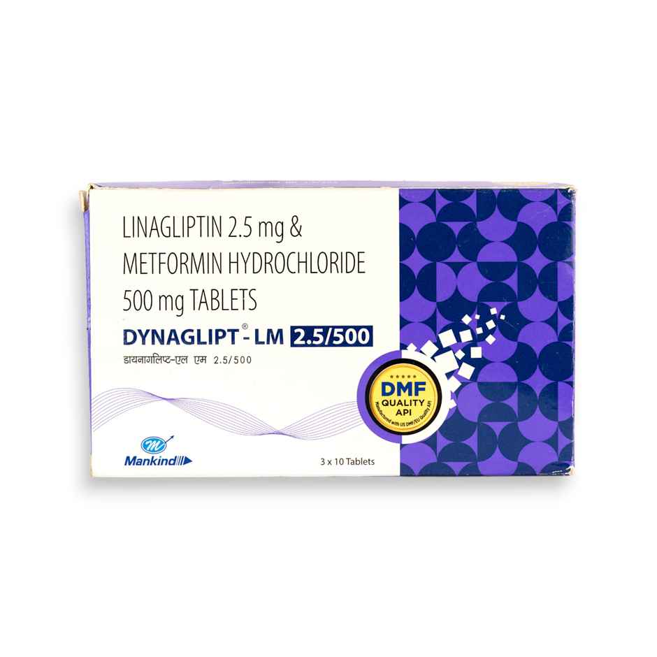 Dynaglipt-LM 2.5/500mg Tablet