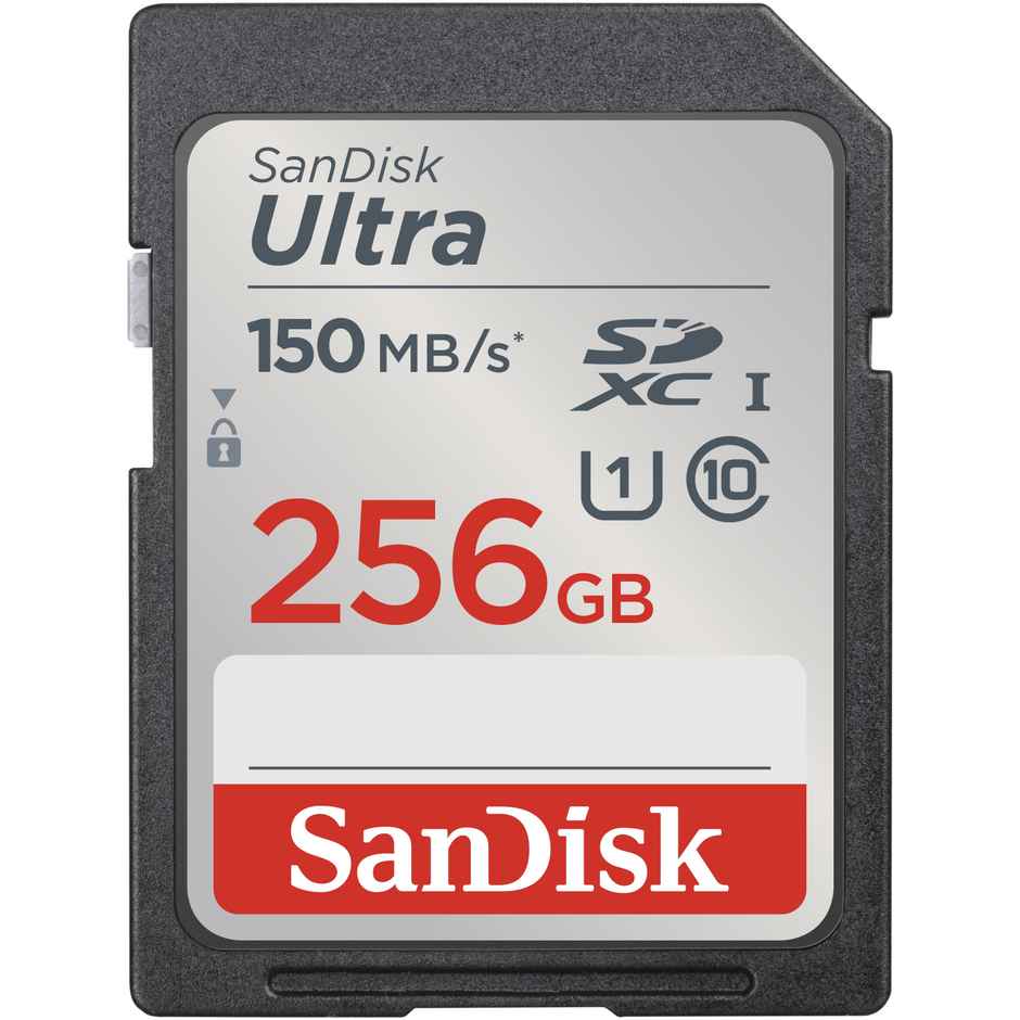 Sandisk Ultra Uhs I 256Gb Sd Card 150Mb/S For Dslr And Mirrorless Cameras