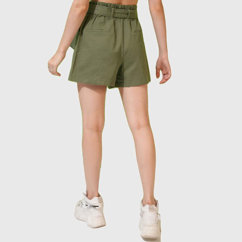 Tokyo Talkies Women's Capulet Below Knee Short | Green - L