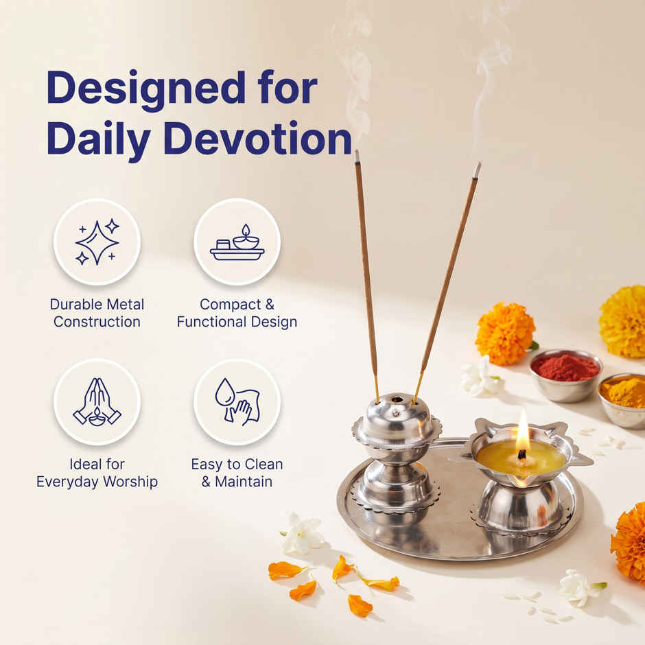 Mini Agarbatti Diya Thali | From House of Cycle
