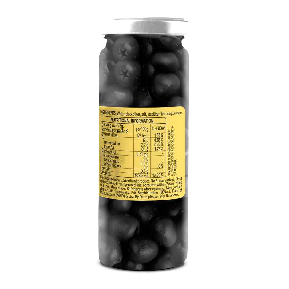 Borges Black Pitted Olives
