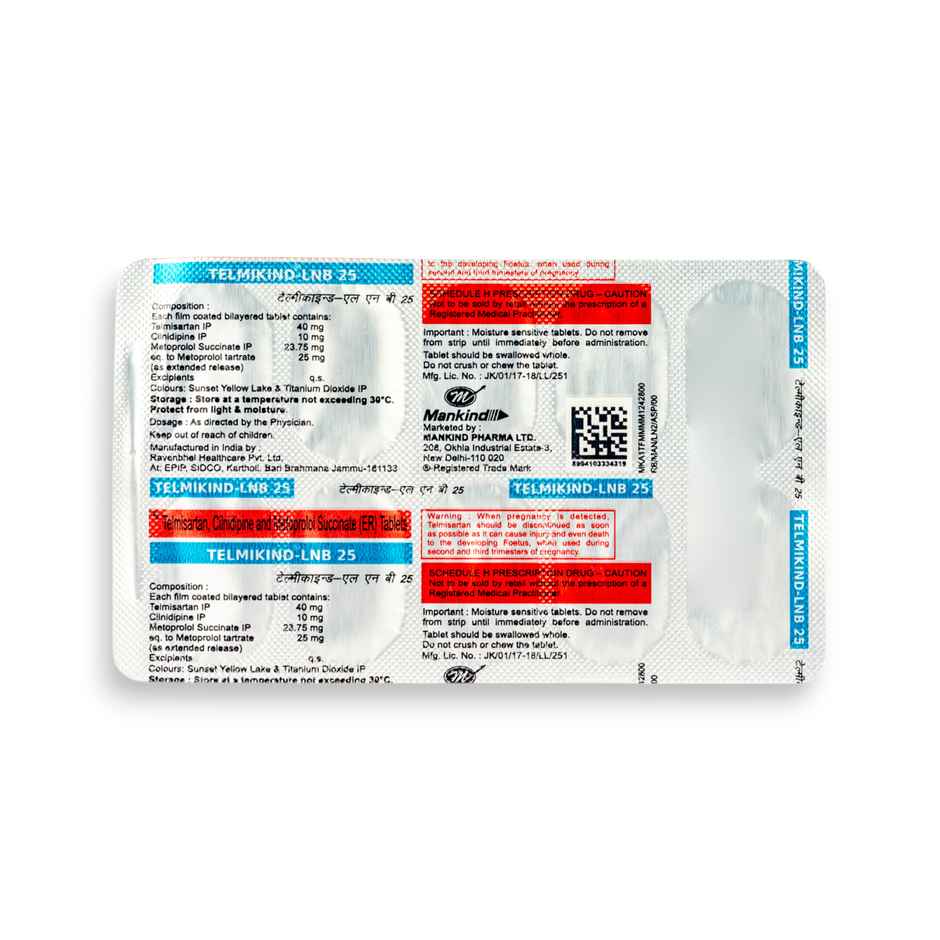 Telmikind-LNB 25 Tablet ER