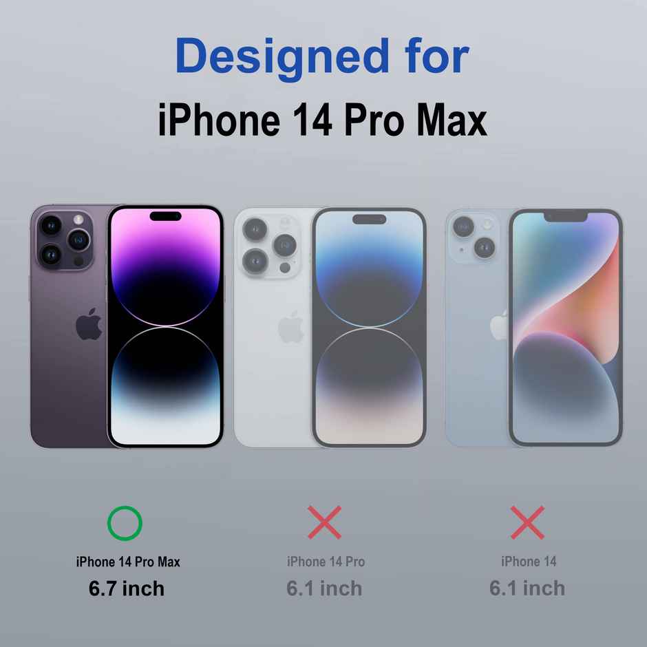 Zapcase Back Cover for Apple iPhone 14 Pro Max | MagSafe-Clear