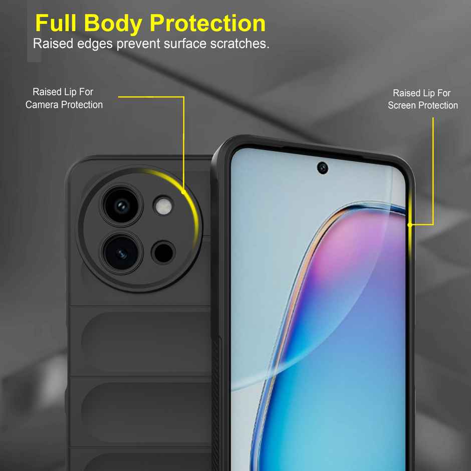 Zapcase Back Cover for Vivo Y58 5G | Magic-Black