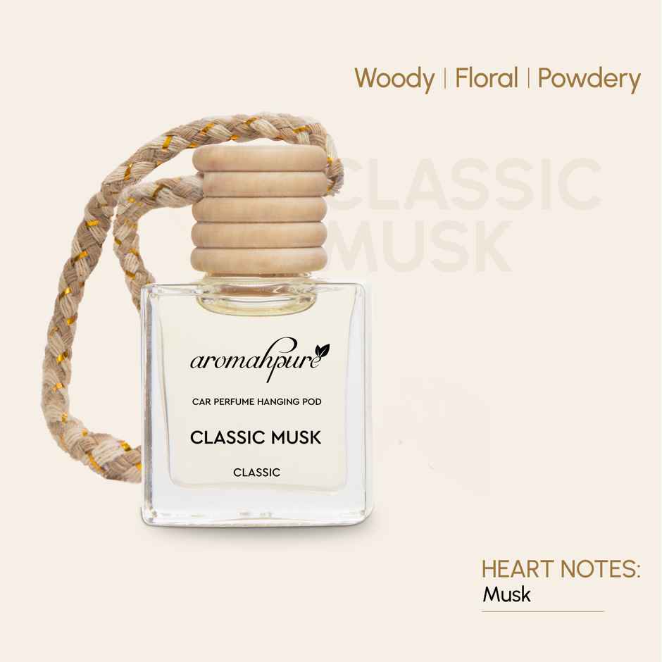 Aromahpure Premium Car Air Freshener Hanging Pod | Musk Fragrance Combo