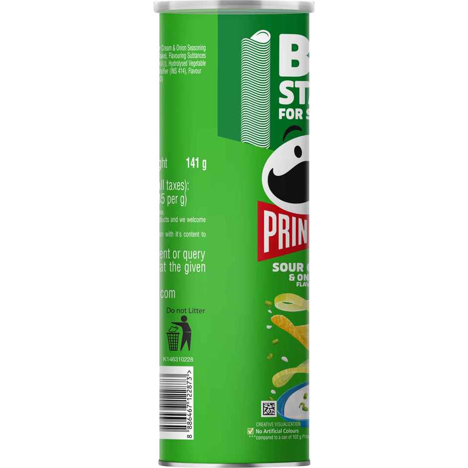 Pringles Potato Chips Sour Cream & Onion Flavour