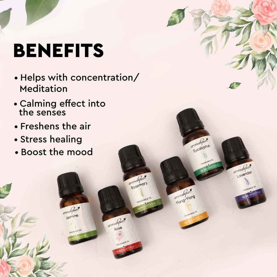 Aromahpure Fragrance Oil | Floral Series | Set of 6