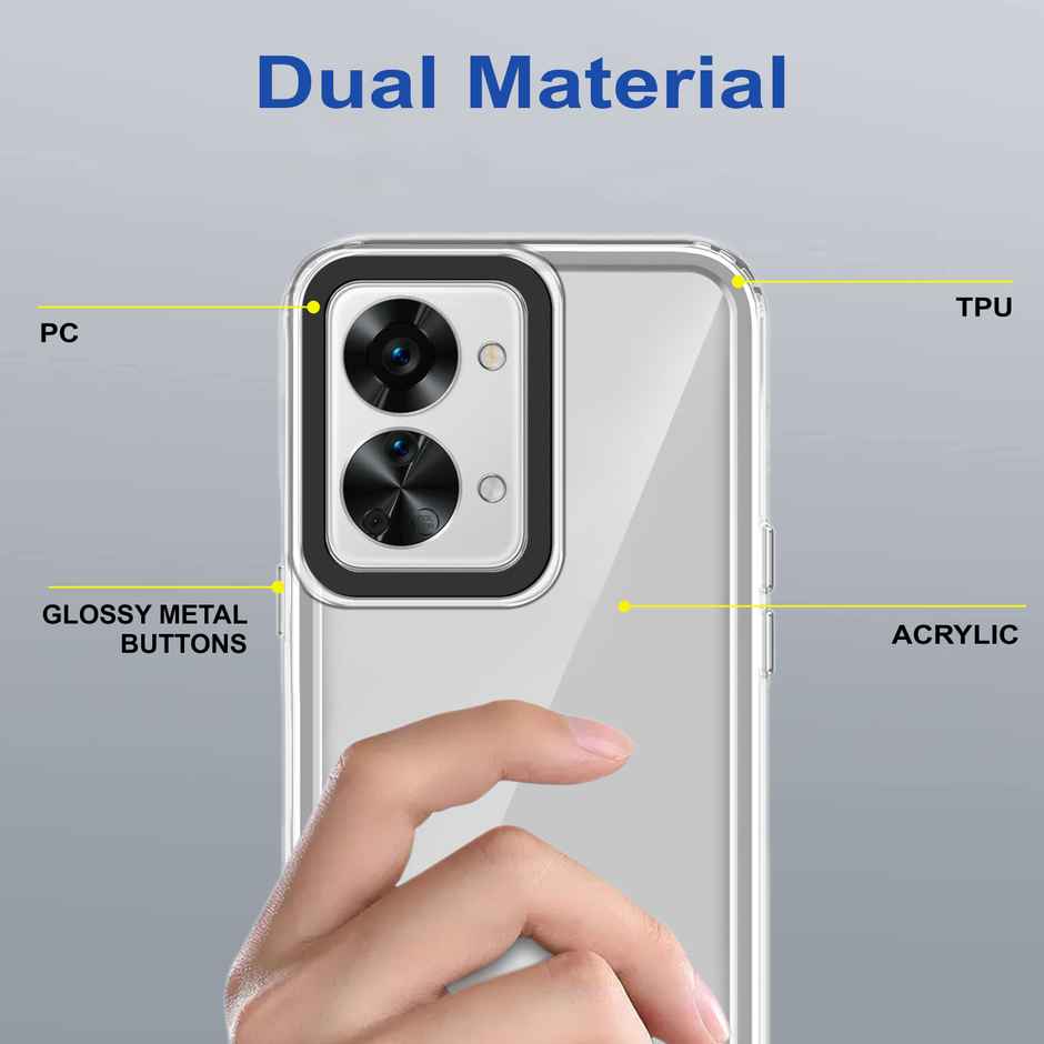 Zapcase Back Cover For Oneplus Nord 2T 5G (Space-Clear)