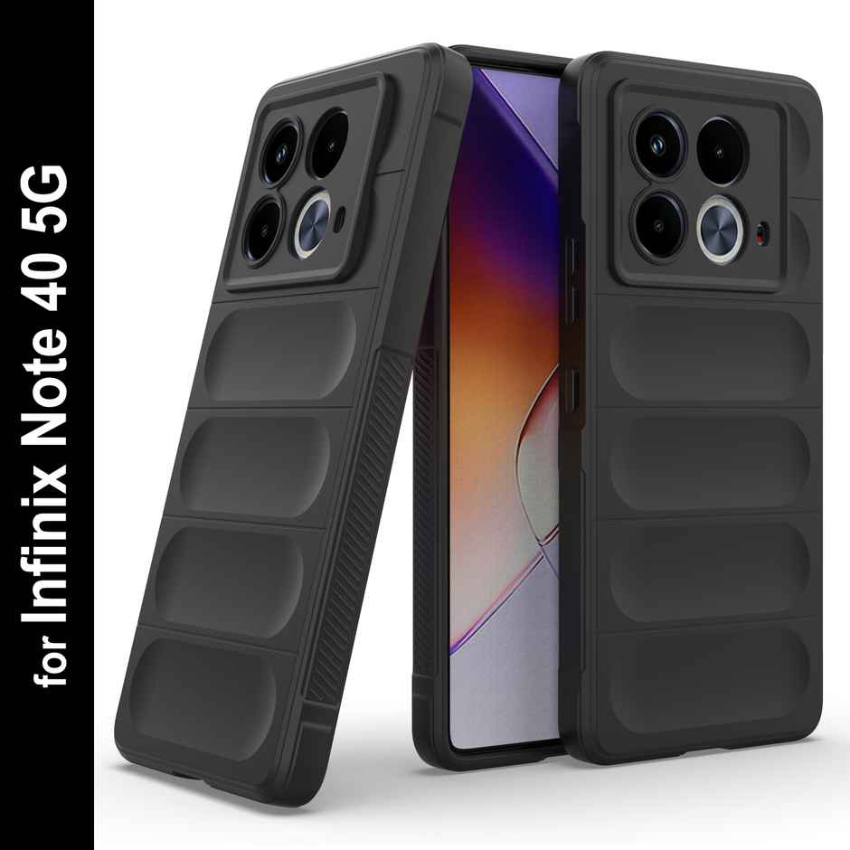 Zapcase Back Cover for Infinix Note 40 5G | Magic-Black