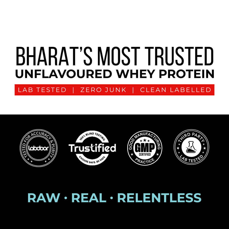 AS-IT-IS Nutrition Whey Protein Concentrate 80% | Unflavored, Tested for Purity | Combo