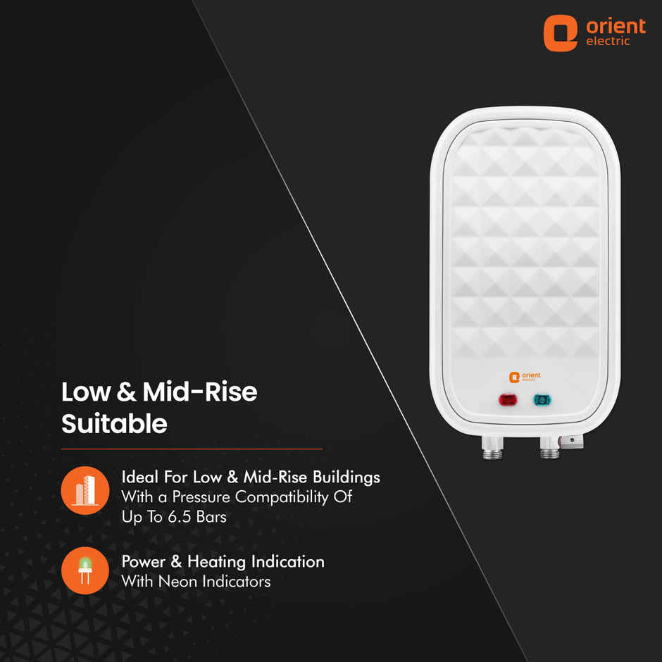 Orient Electric Revatto 3L Instant Water Heater (White| Pack Of 1)