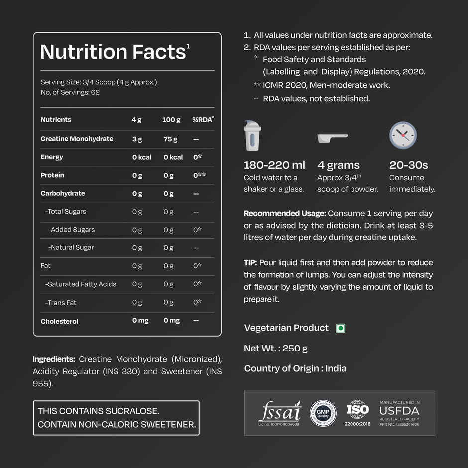 Nutrabay Gold Micronized Creatine Lemon