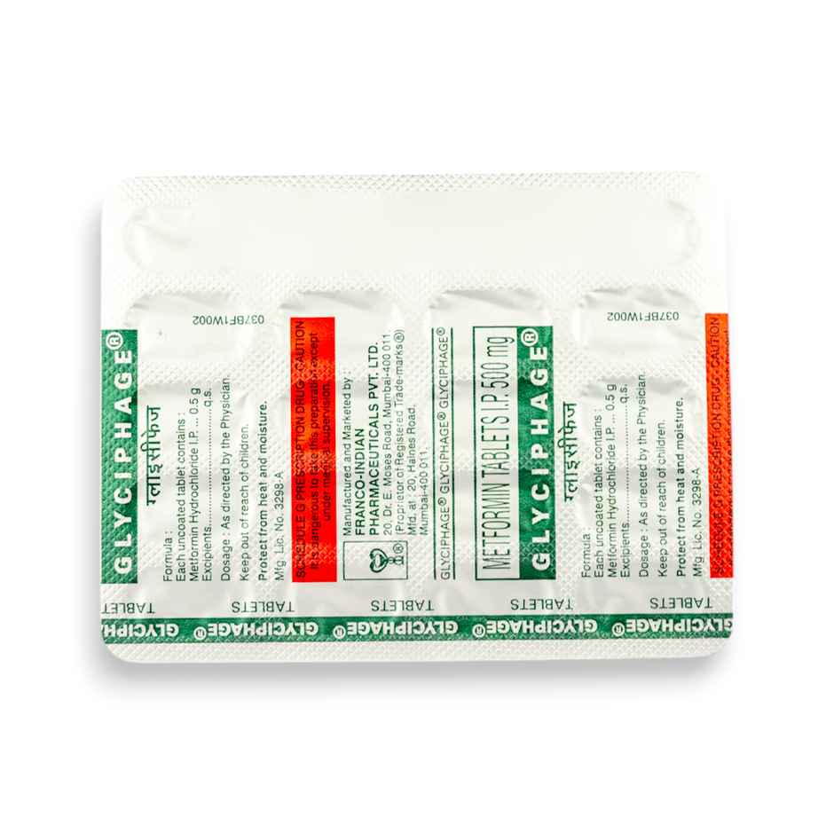 Glyciphage 500mg Tablet