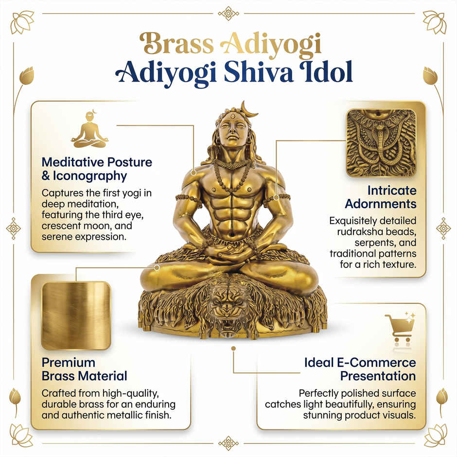 Svasti Brass Shiva Idol