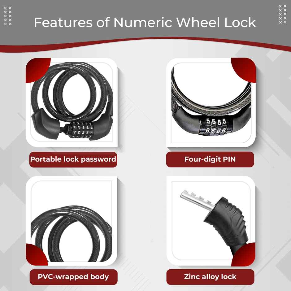 Robustt Numeric Bike Lock 1