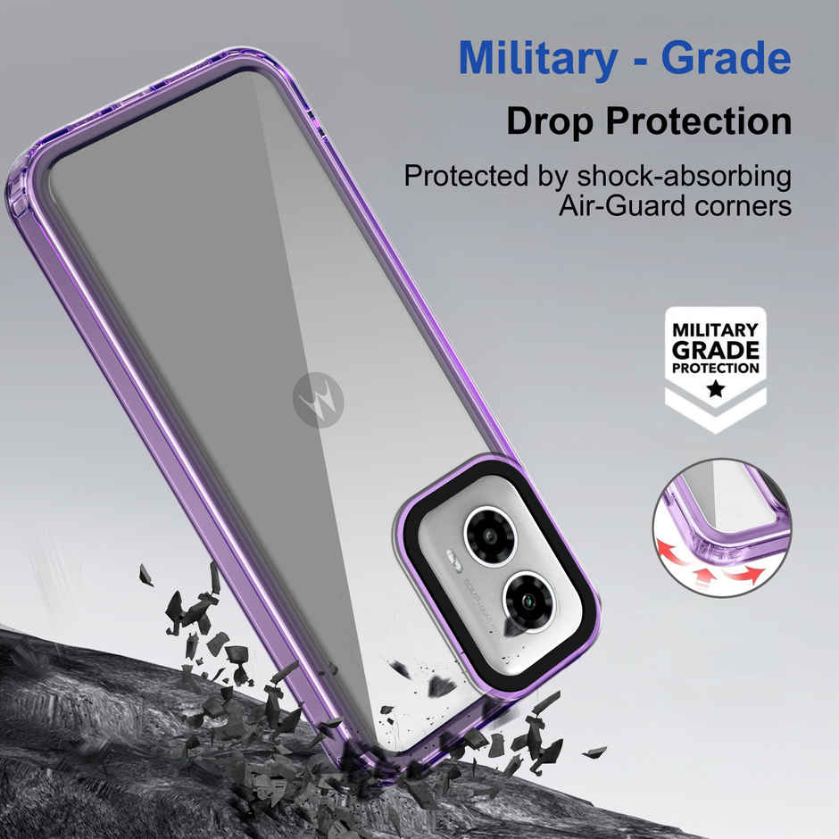Zapcase Back Cover for Motorola G45 5G | Space-Purple