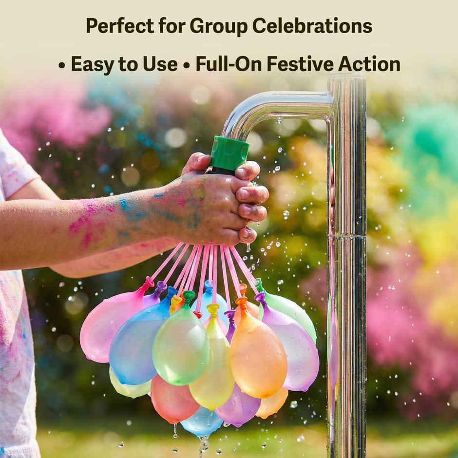 Mohak Rang Holi Self Sealing Water Balloons | Pack of 111 | Cycle