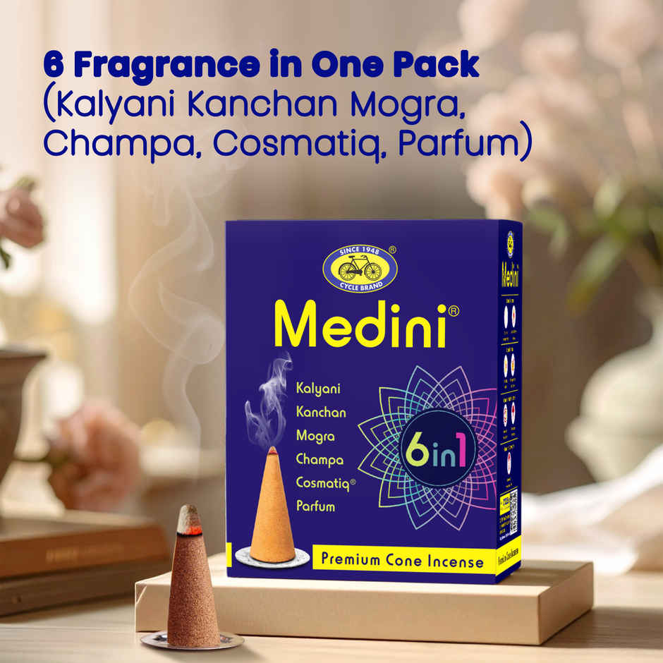 Medini 6 in 1 Dhoop Cones | From House of Cycle