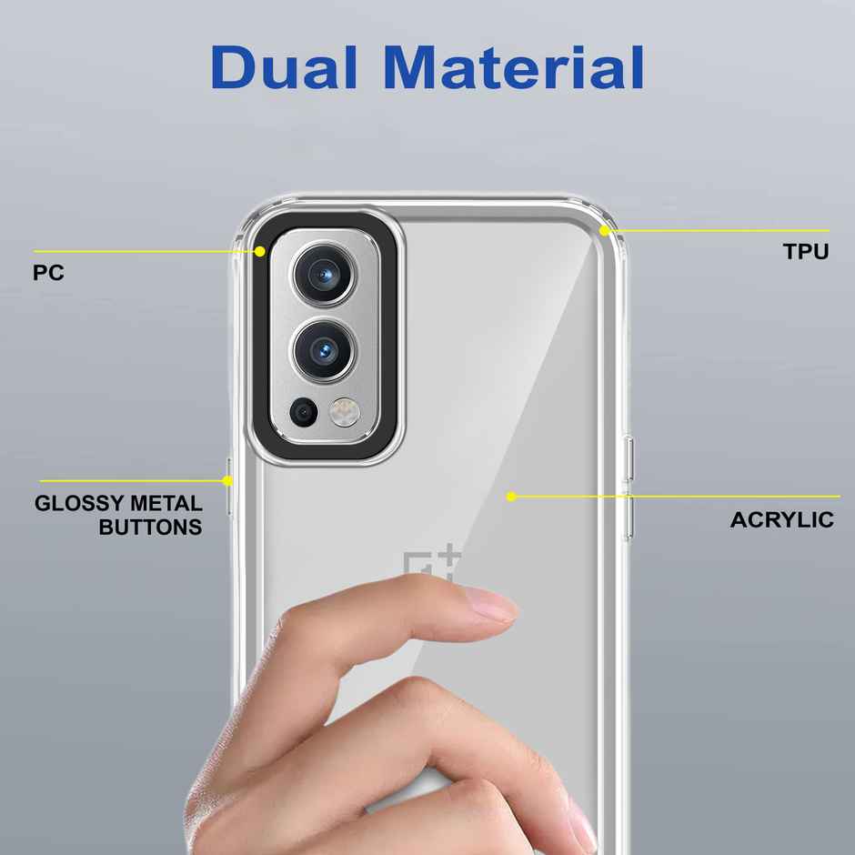 Zapcase Back Cover for OnePlus Nord 2 5G | Space-Clear