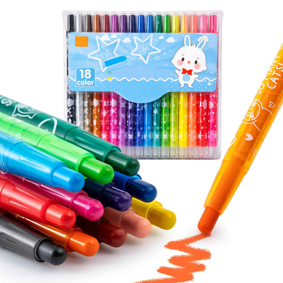 Toyshine Twist Crayon Color Set for Kids