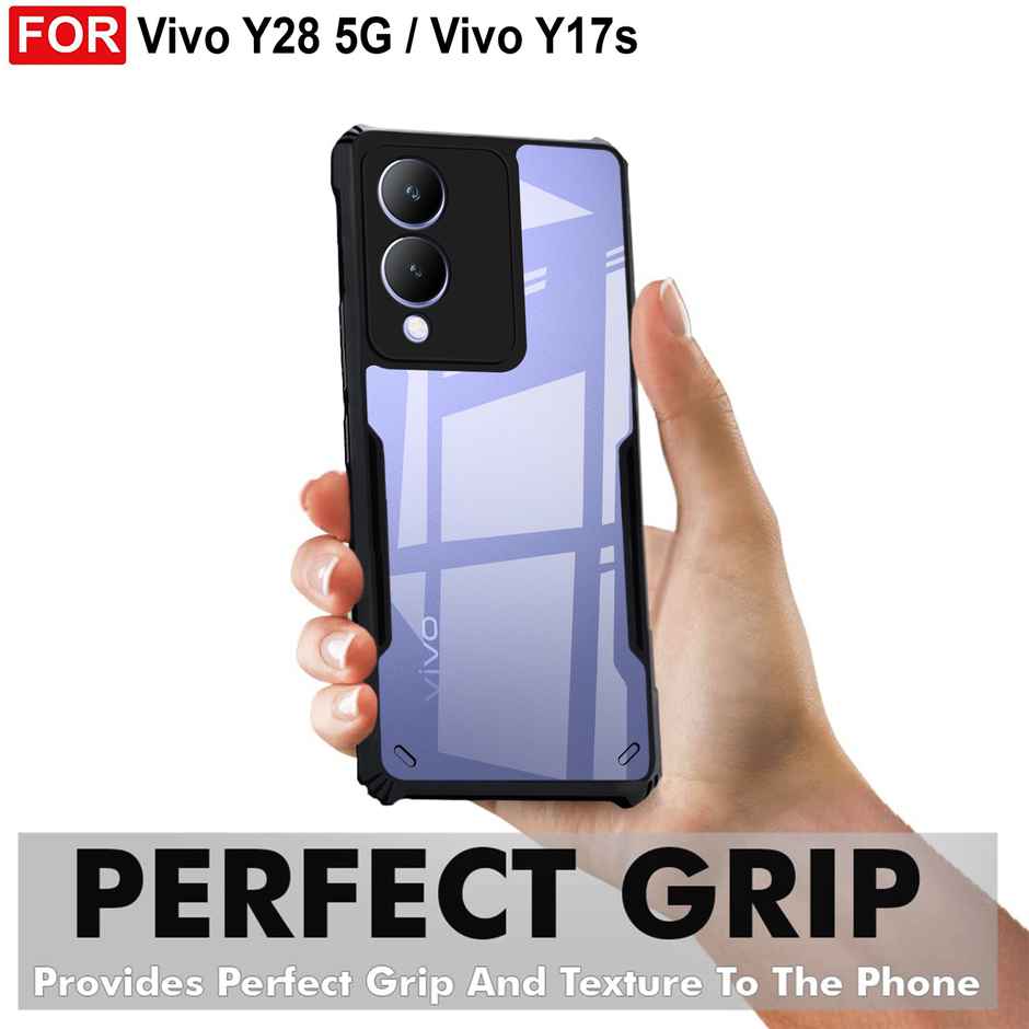Zapcase Back Cover for Vivo Y28 5G | Matte-Black