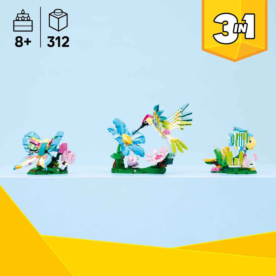 LEGO Creator 3 in1 Wild Animals Colorful Hummingbird Decor 31384