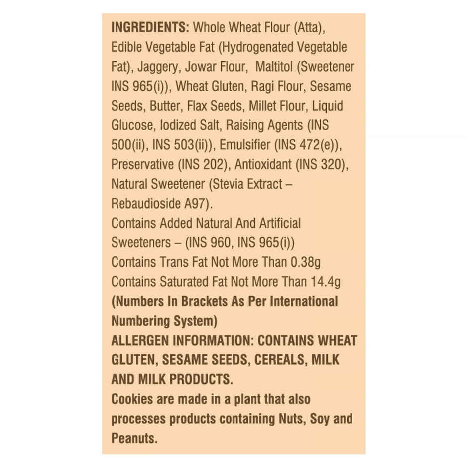 CookieMan Premium Millet Jaggery Ragi Atta Cookies Biscuits