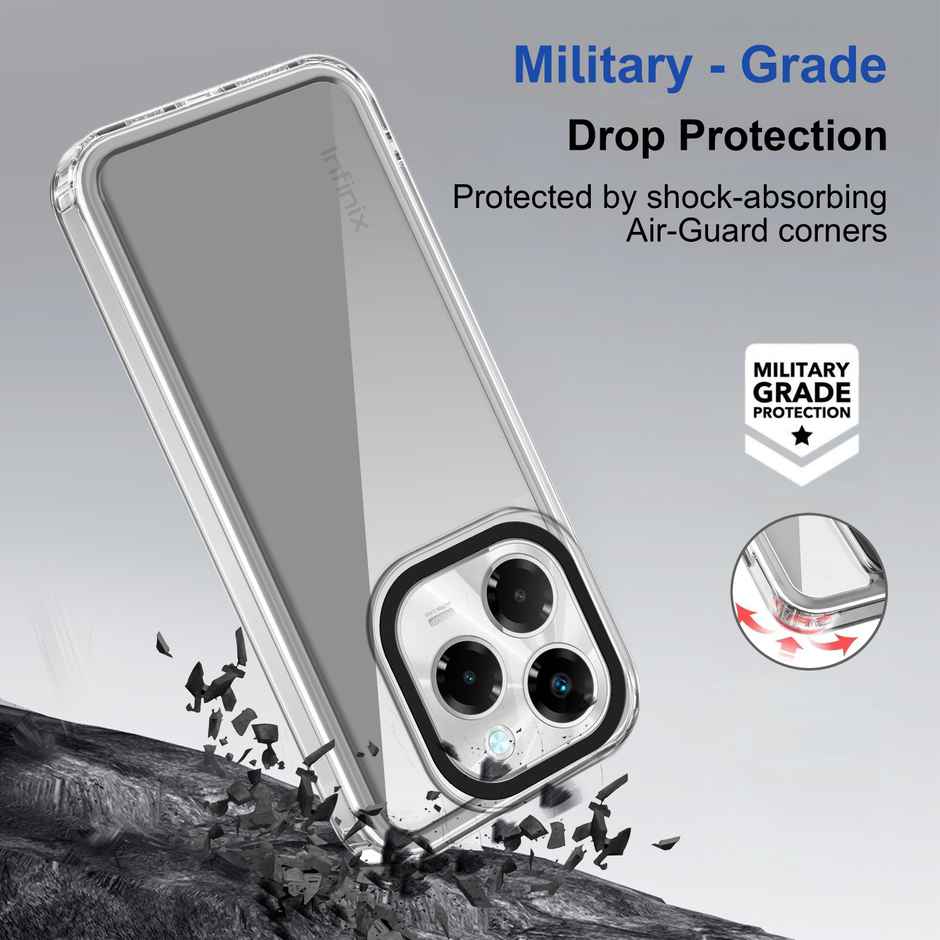 Zapcase Back Cover for Infinix Note 40X 5G | Space-Clear