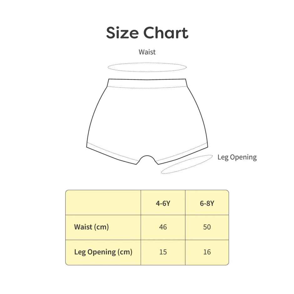 Superbottoms Supersoft Boys Trunk | 6-8y | Stretchy & Breathable - Pack of 3 | Assorted