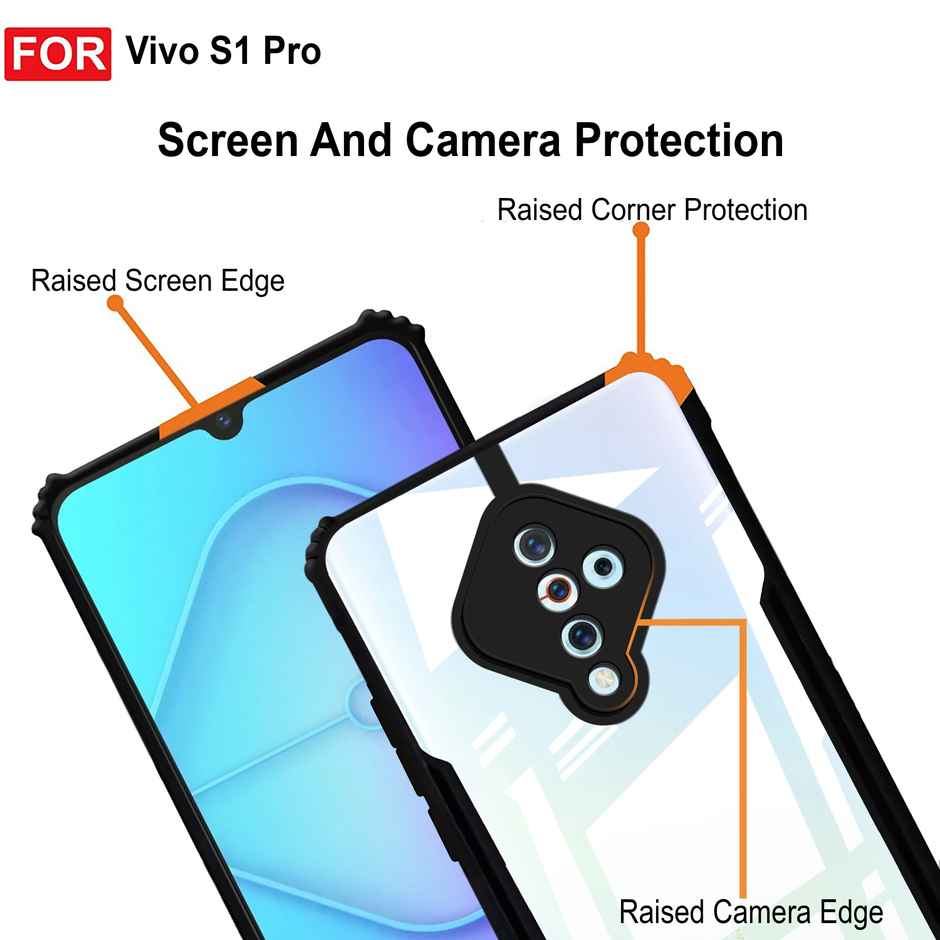 Zapcase Back Cover for Vivo S1 Pro | Matte-Black