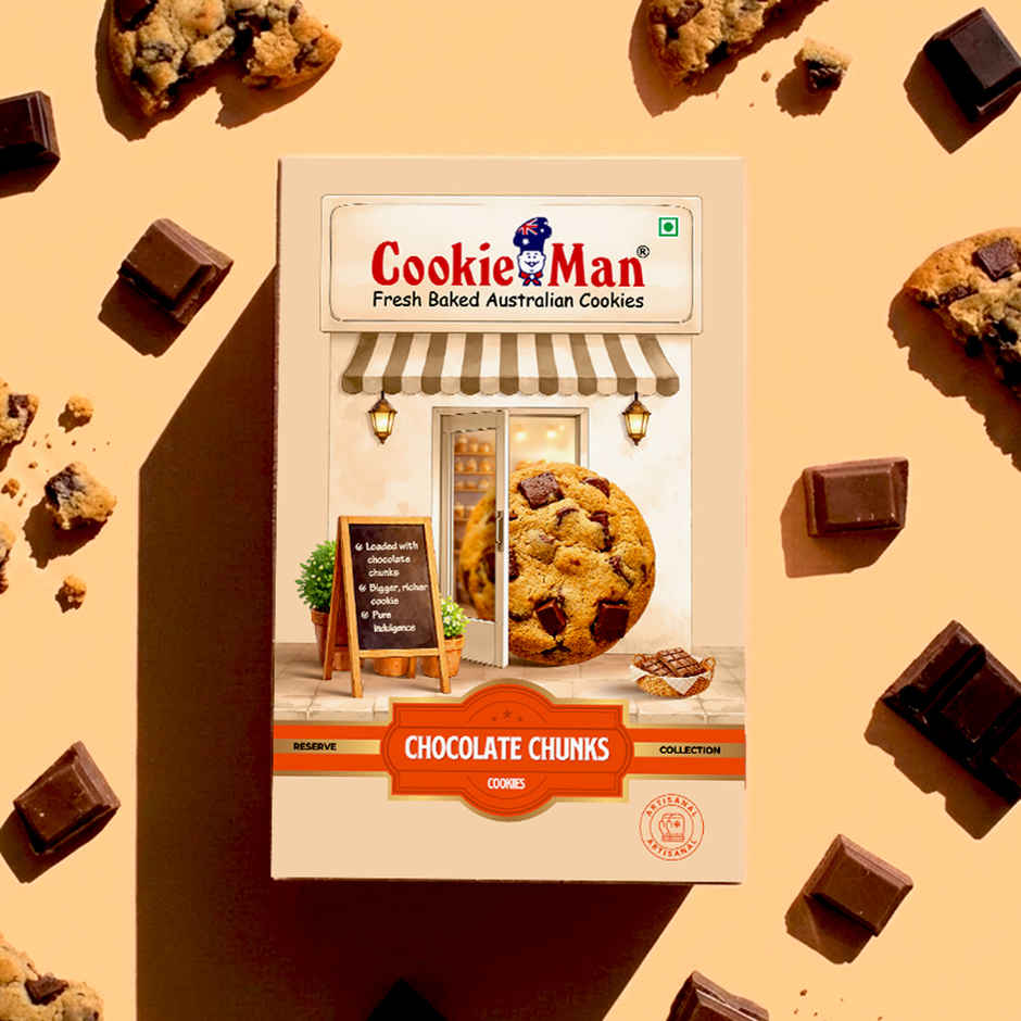 CookieMan Premium Choco Chunk Chocolate Cookies Biscuits