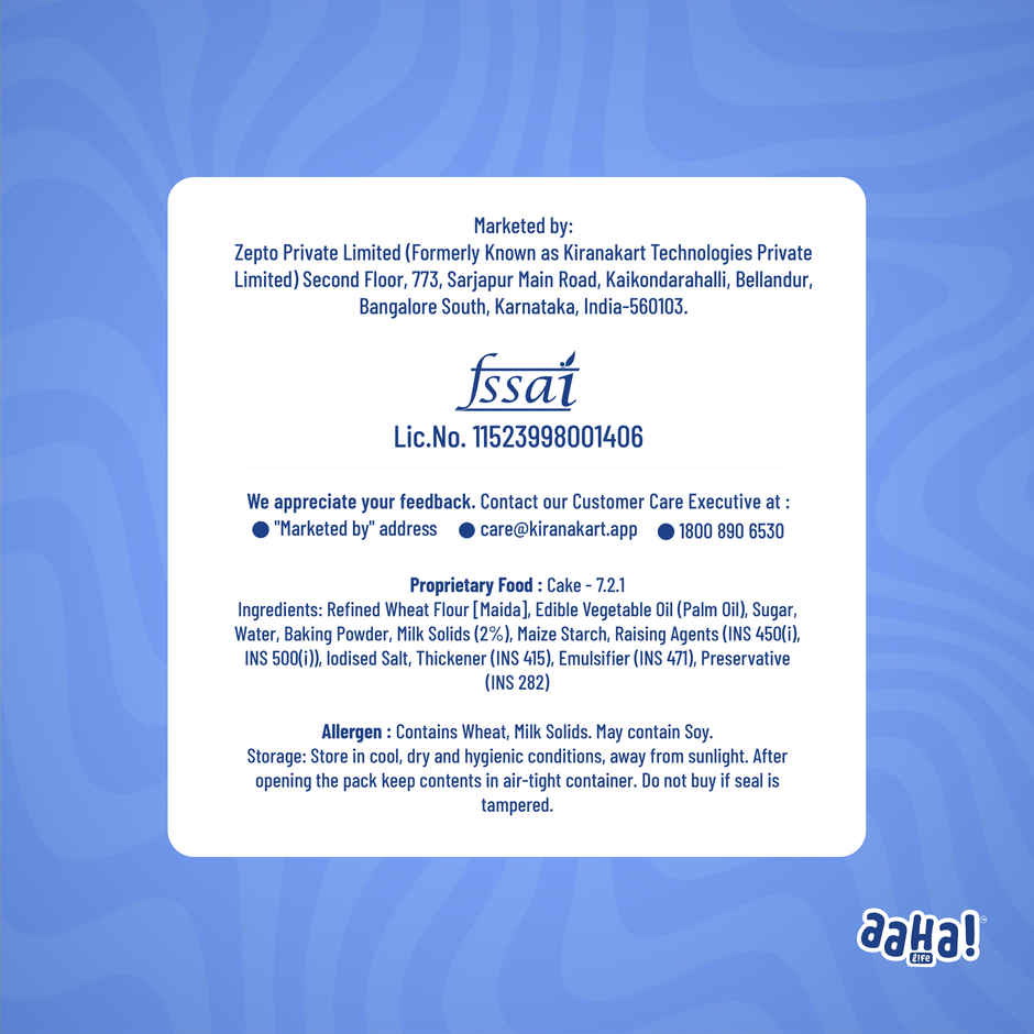 Aaha Life Fresh Milk Cake | Eggless