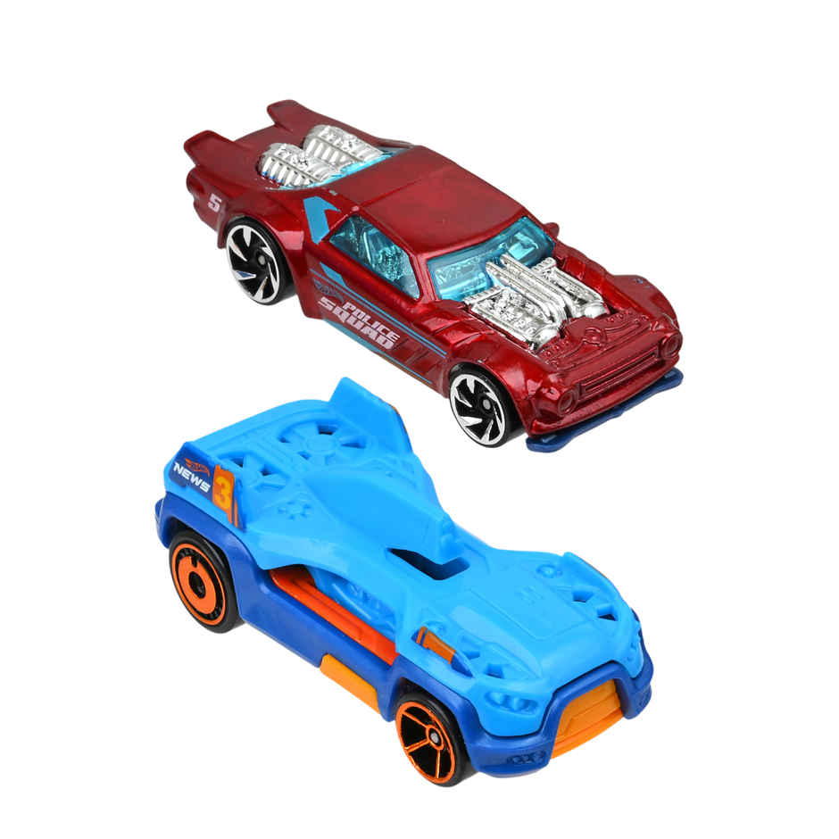 Hot Wheels 2-Car Pack of 1:64 Scale VehiclesTheme-JBJ97