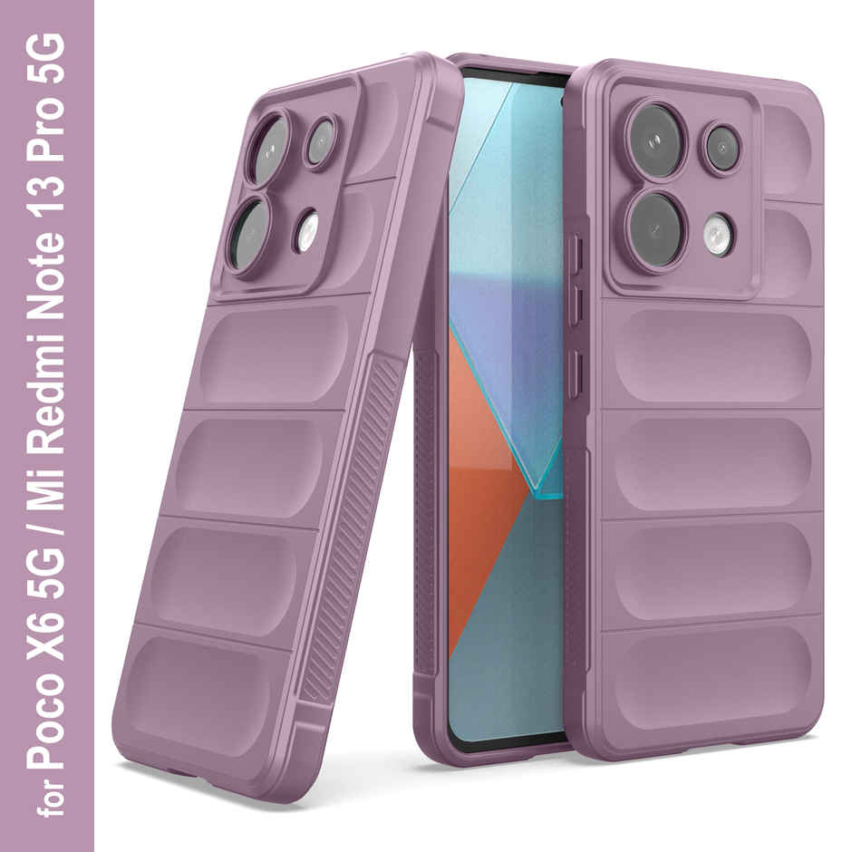 Zapcase Back Cover for Poco X6 5G | Magic-Lavender