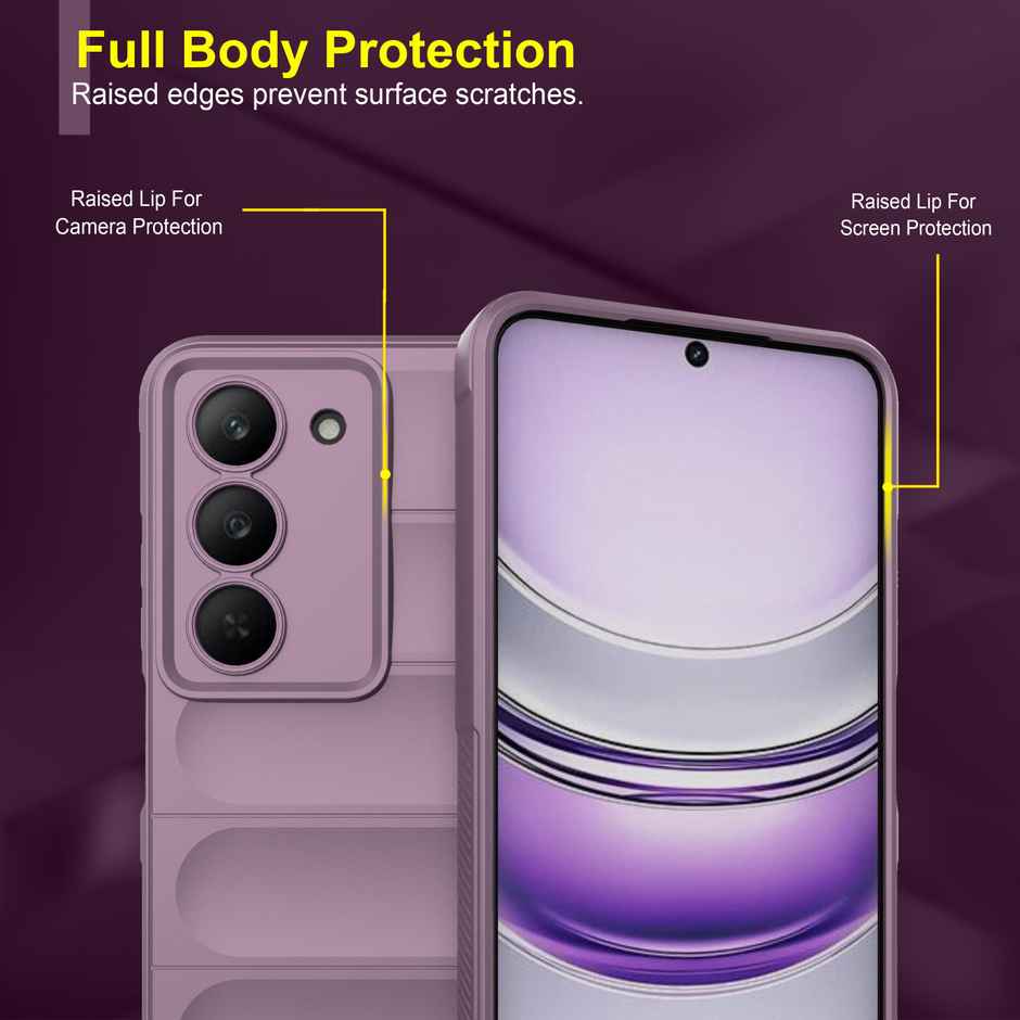 Zapcase Back Cover for Realme 14x 5G | Magic-Lavender