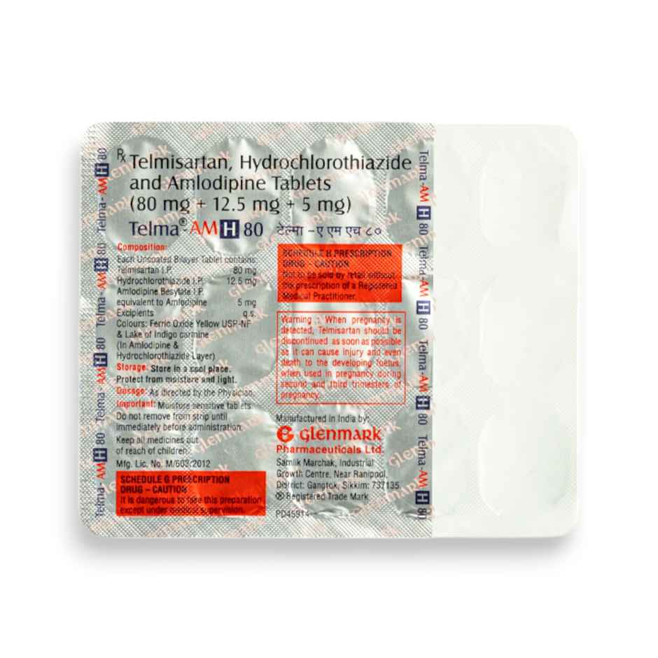 Telma-AM H 80 Tablet