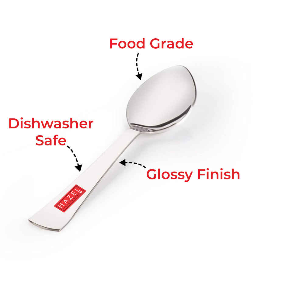 Hazel Stainless Steel Masala Spoons, Mini Spices Spoons For Dabba, Set Of 6