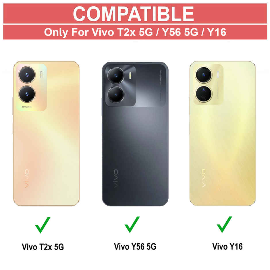 Zapcase Back Cover for Vivo Y56 5G | Matte-Black