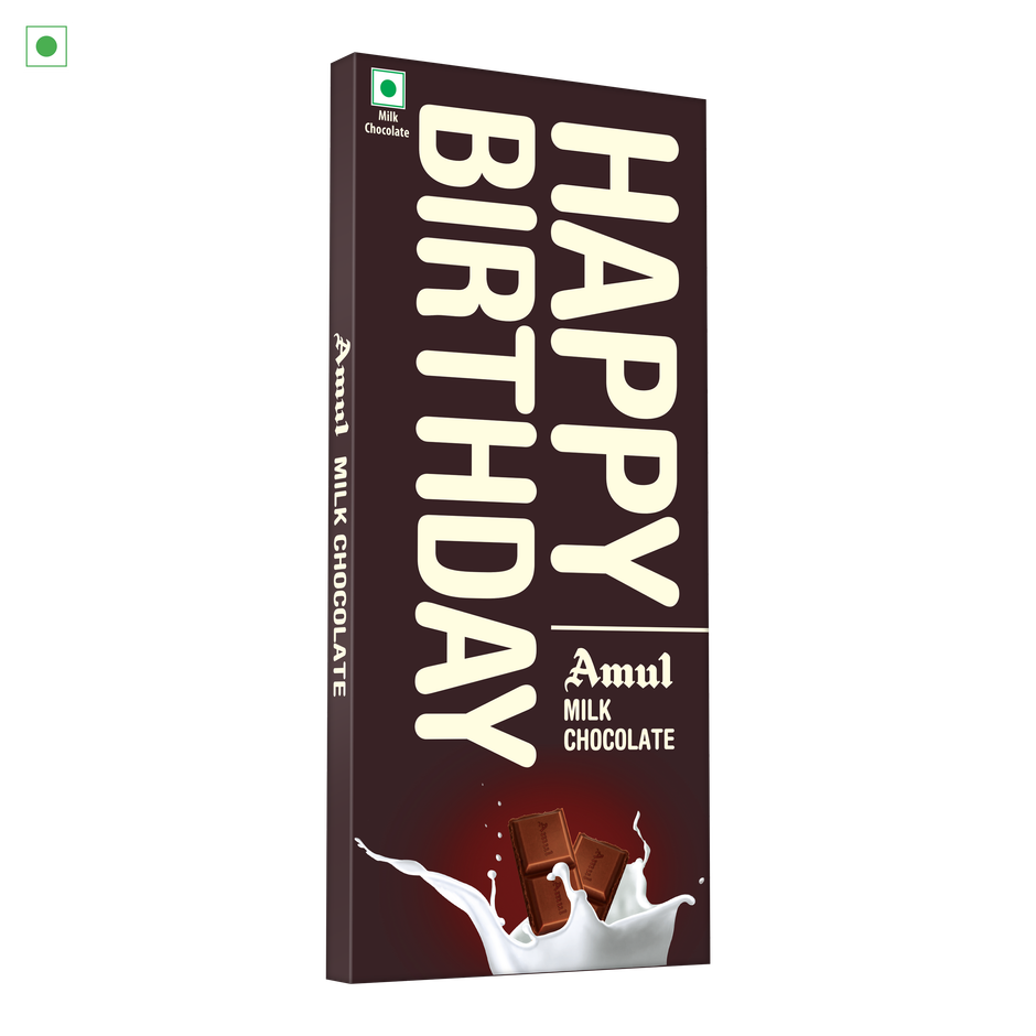 Amul Milk Chocolate | Happy Birthday Pack