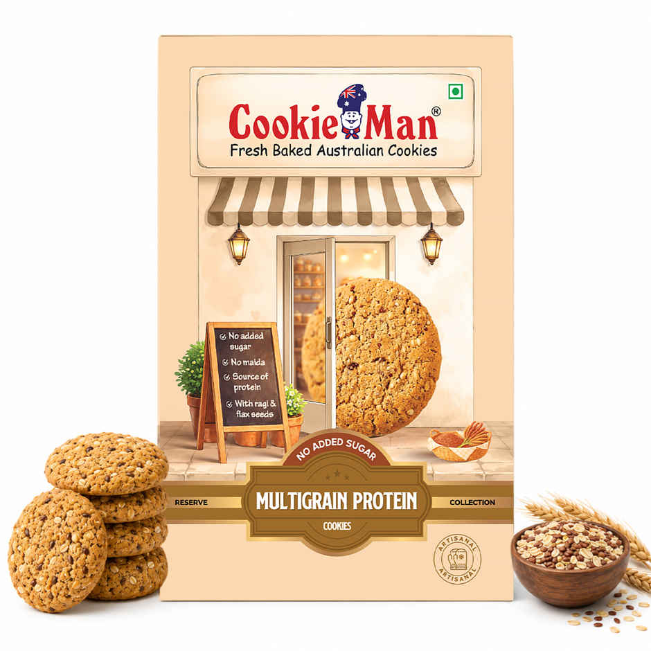 CookieMan Premium Multigrain Protein Cookies Biscuits