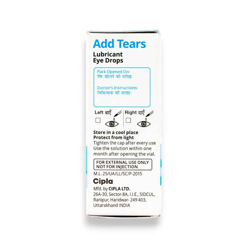 Add Tears Lubricant Eye Drop