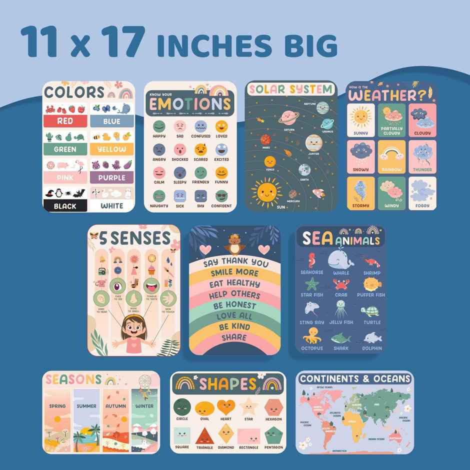 Jackinthebox Pre K Poster - Boho - Great For Gifting