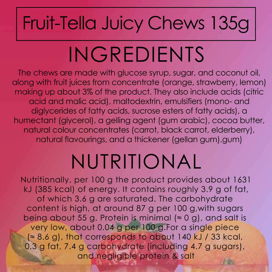 Fruit-Tella Juicy Chews
