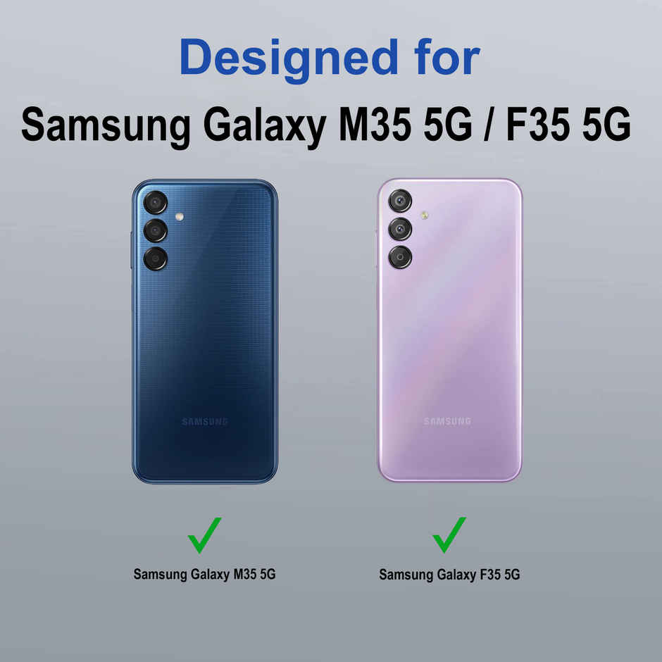 Zapcase Back Cover for Samsung Galaxy M35 5G | Space-Clear