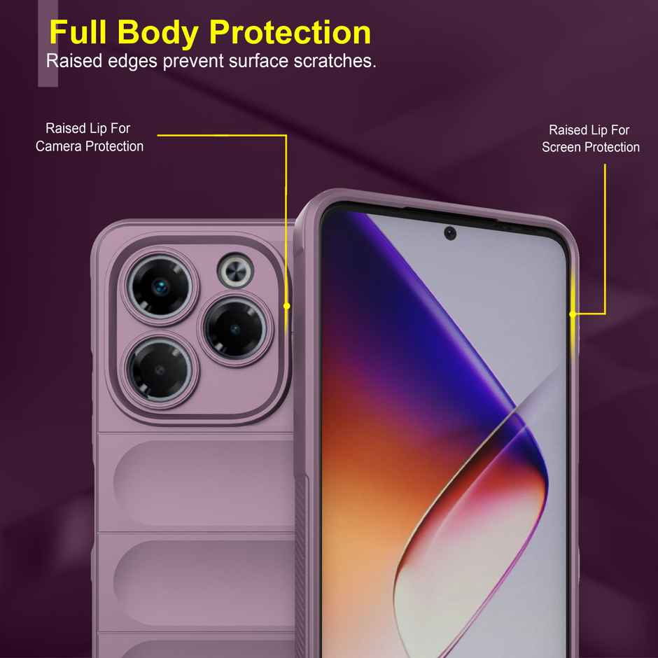 Zapcase Back Cover for Infinix Note 40X 5G | Magic-Lavender