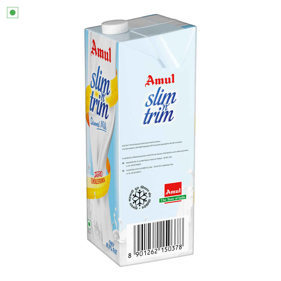 Amul Slim Trim Skimmed Milk (Tetra Pack) Combo