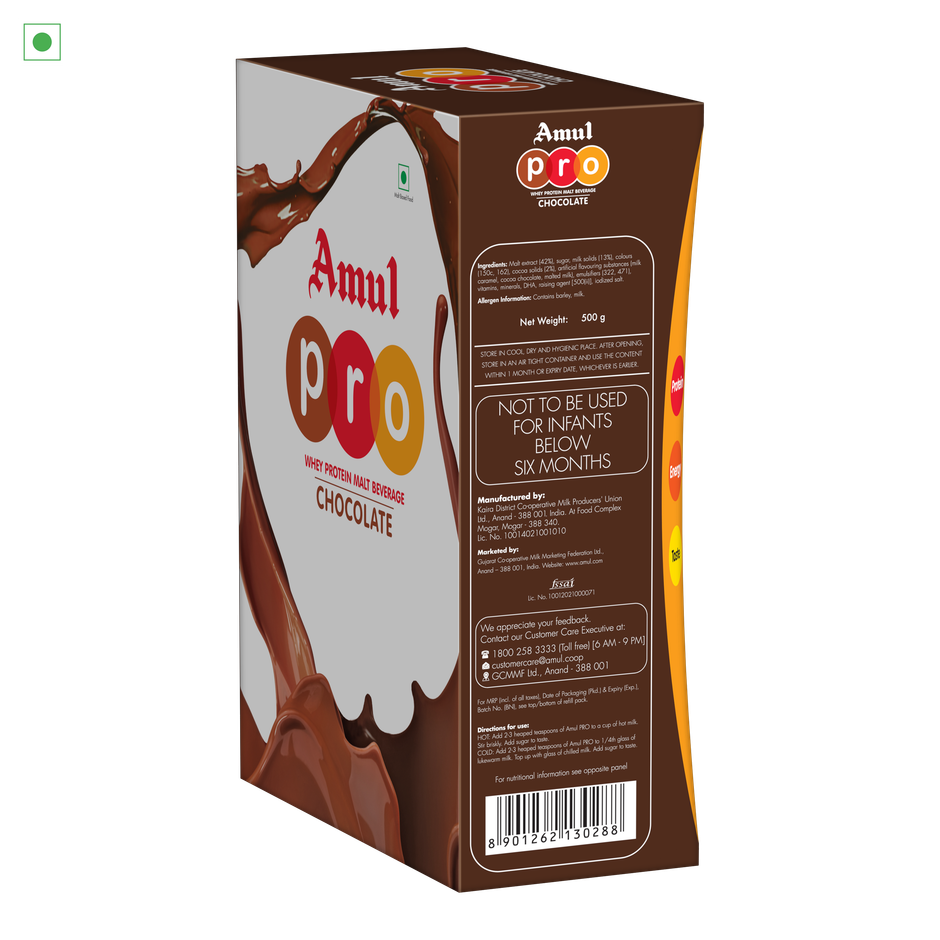 Amul PRO Whey Protein Malt Beverage Chocolate